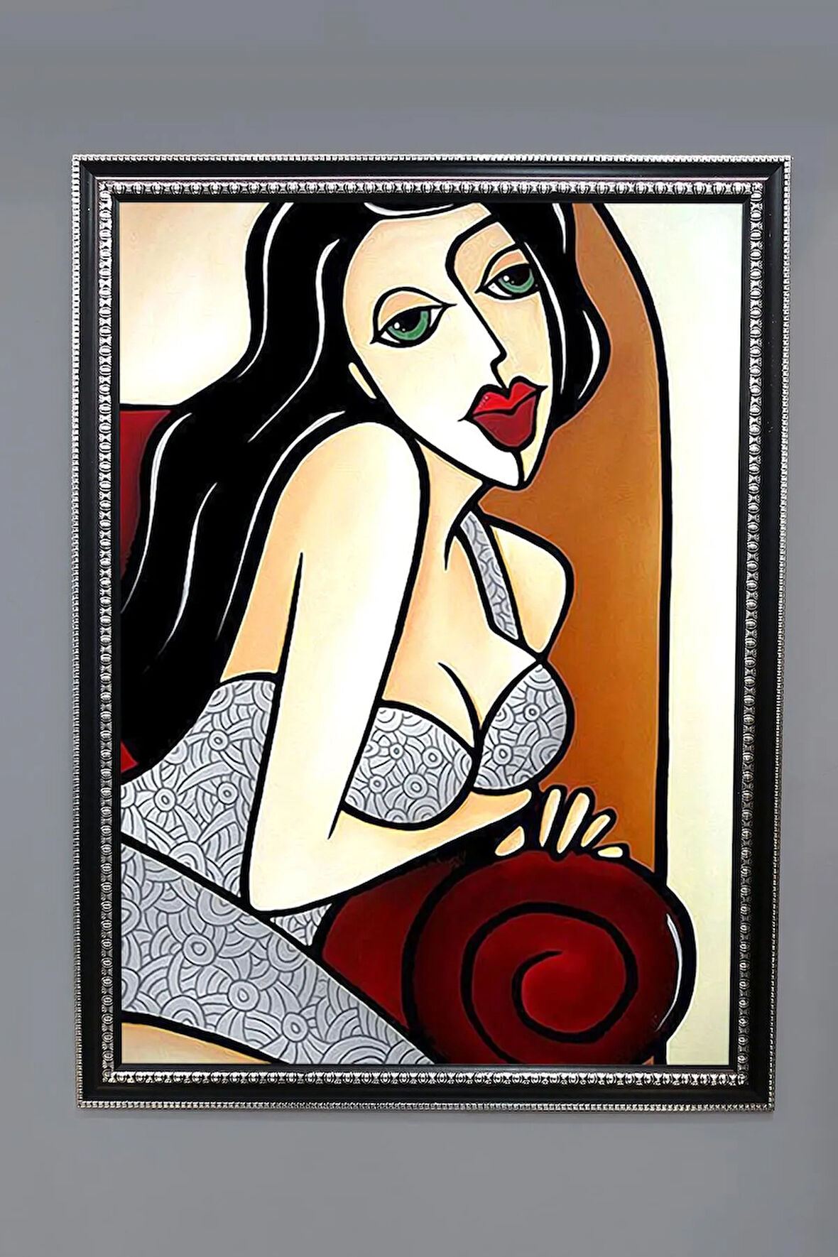 Dekoratif Modern Sanatsal Soyut Desenli Tablo 50x70 CM