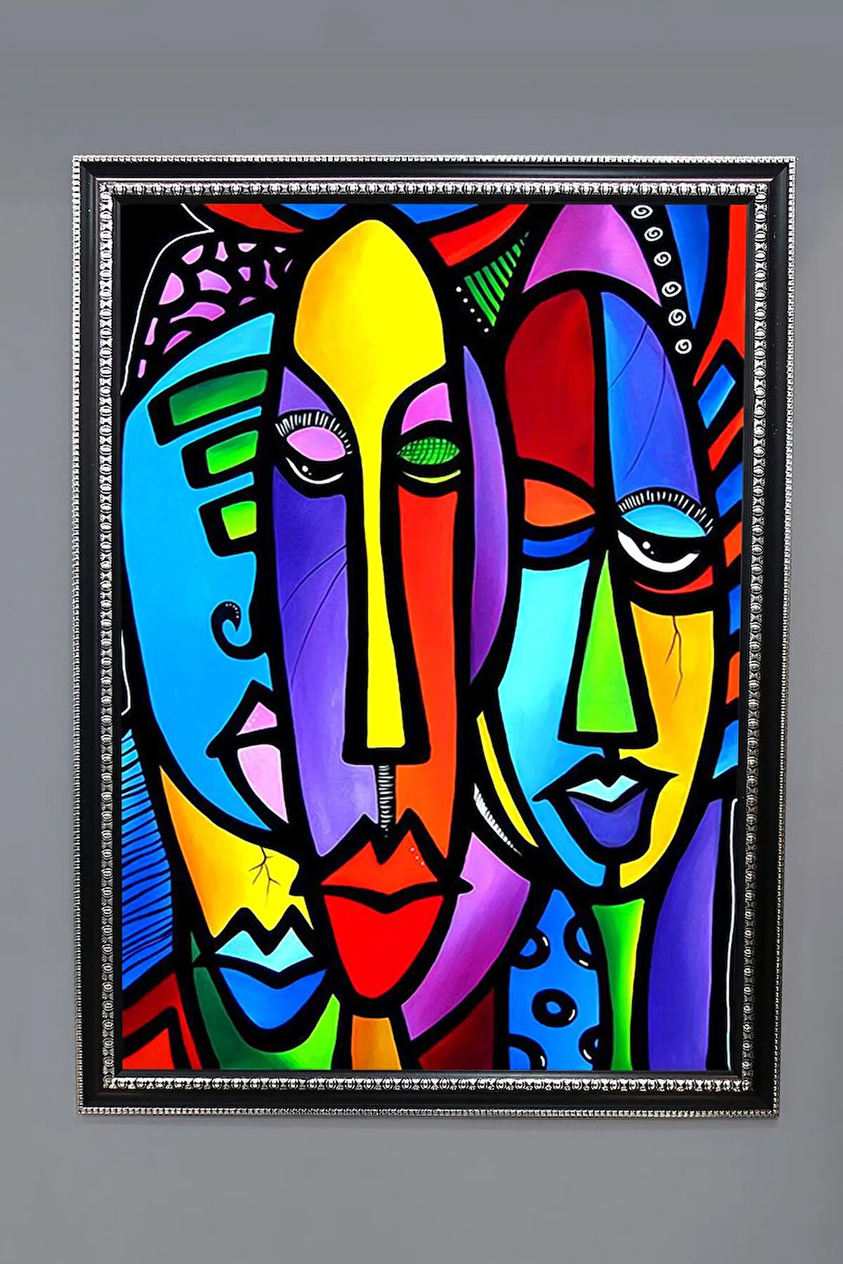 Dekoratif Modern Sanatsal Soyut Desenli Tablo 50x70 CM
