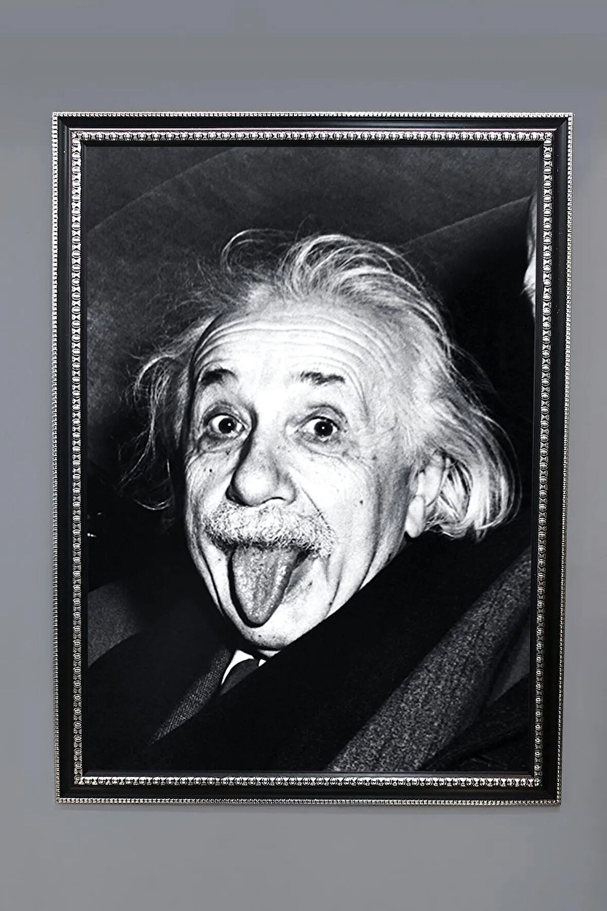 Dekoratif Modern Albert Einstein Desenli Tablo 50x70 CM