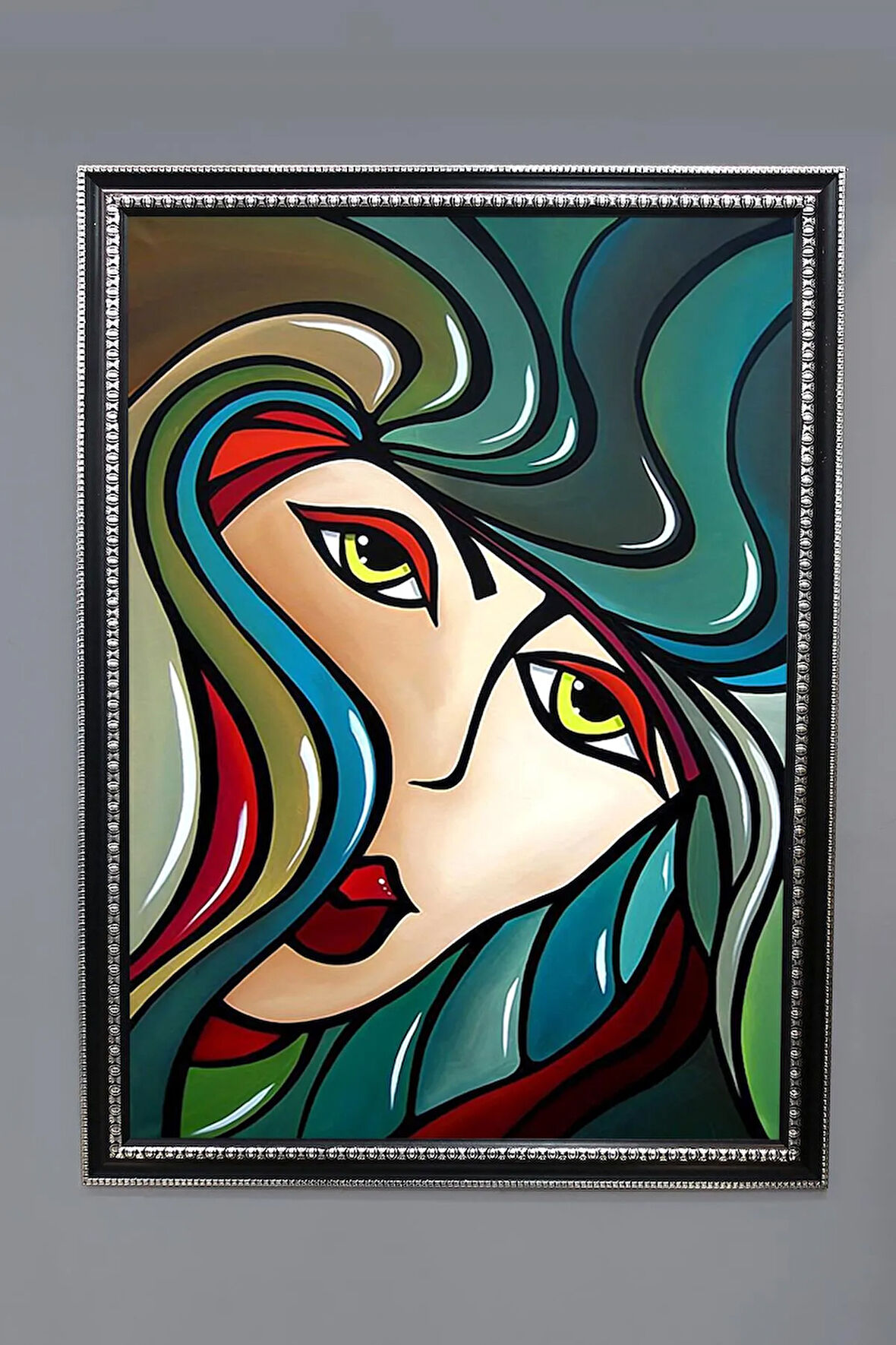 Dekoratif Modern Sanatsal Soyut Desenli Tablo 50x70 CM