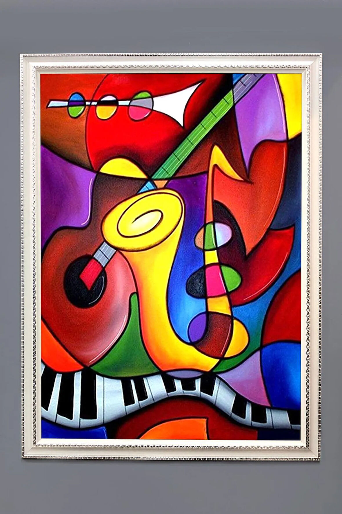 Dekoratif Modern Sanatsal Soyut Desenli Tablo 50x70 CM