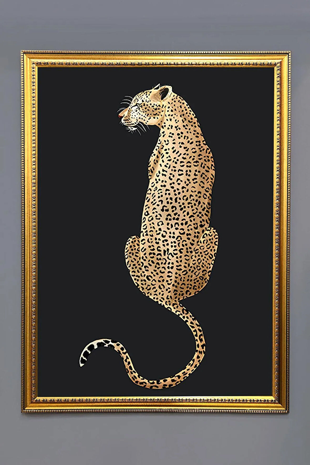 Dekoratif Modern Desenli Çerçeveli Tablo Duvar Tablosu 50x70cm