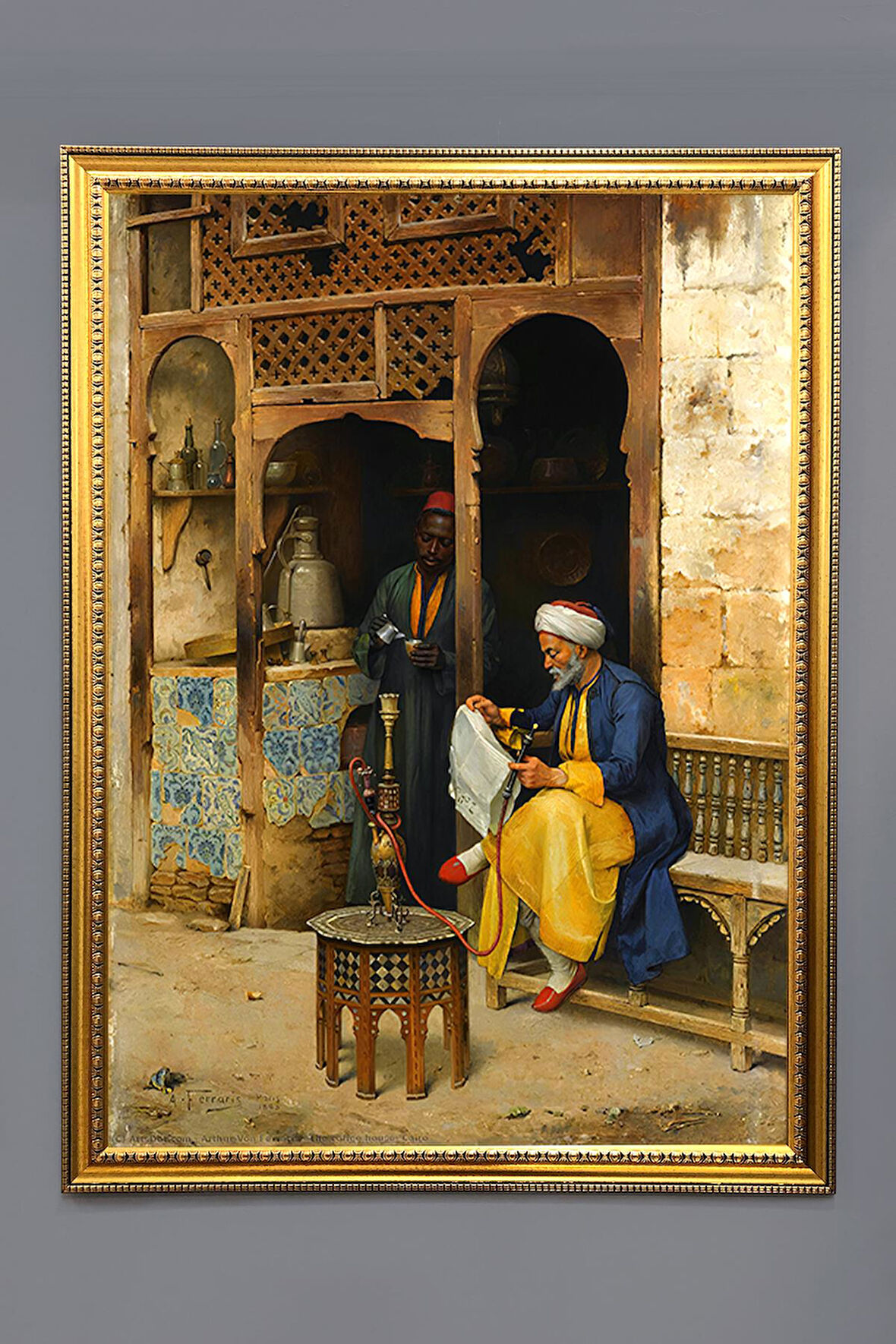 Oryantalist Desenli Çerçeveli Tablo Duvar Tablosu 50x70cm ORYNTL06