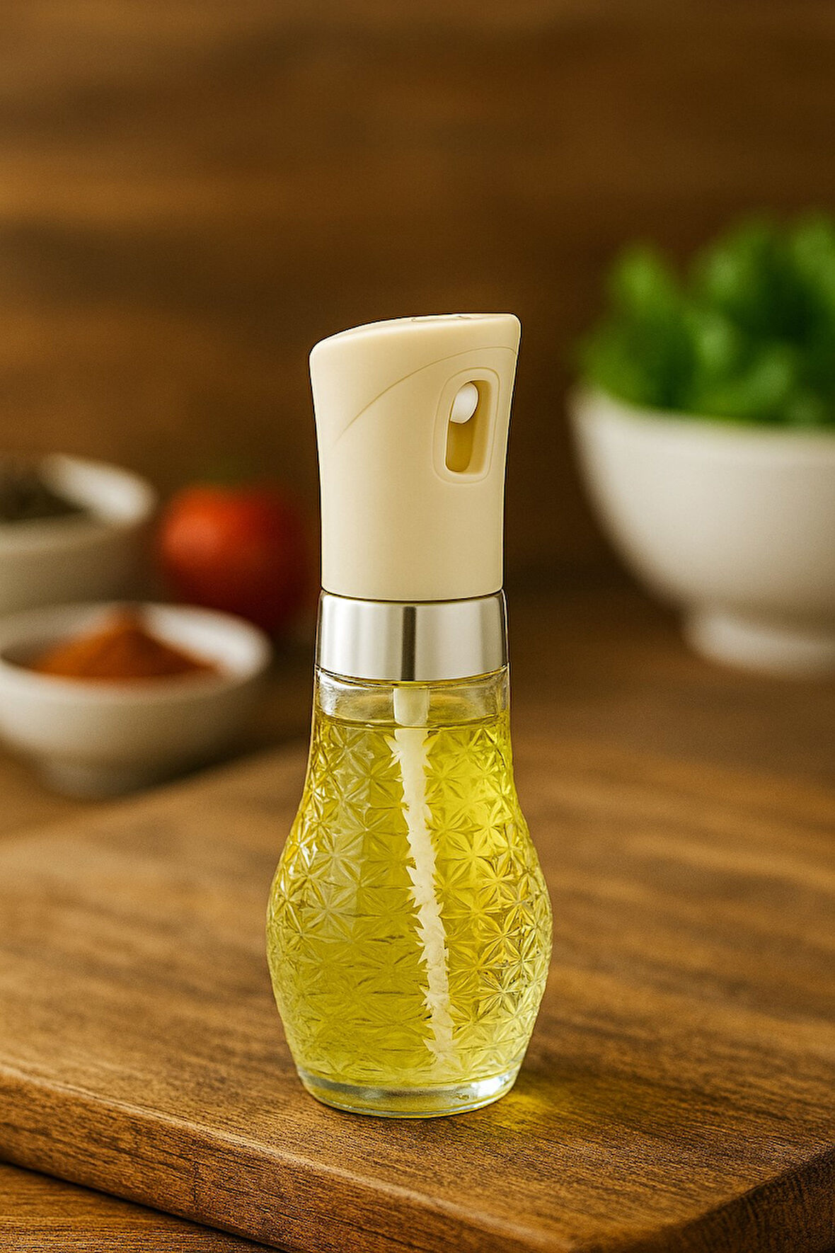 Tekli Set Cam Sprey Yağdanlık - Airfryer, Izgara, Fritöz, Salata, Yemek Püskürtmeli Yağdanlık - 3066