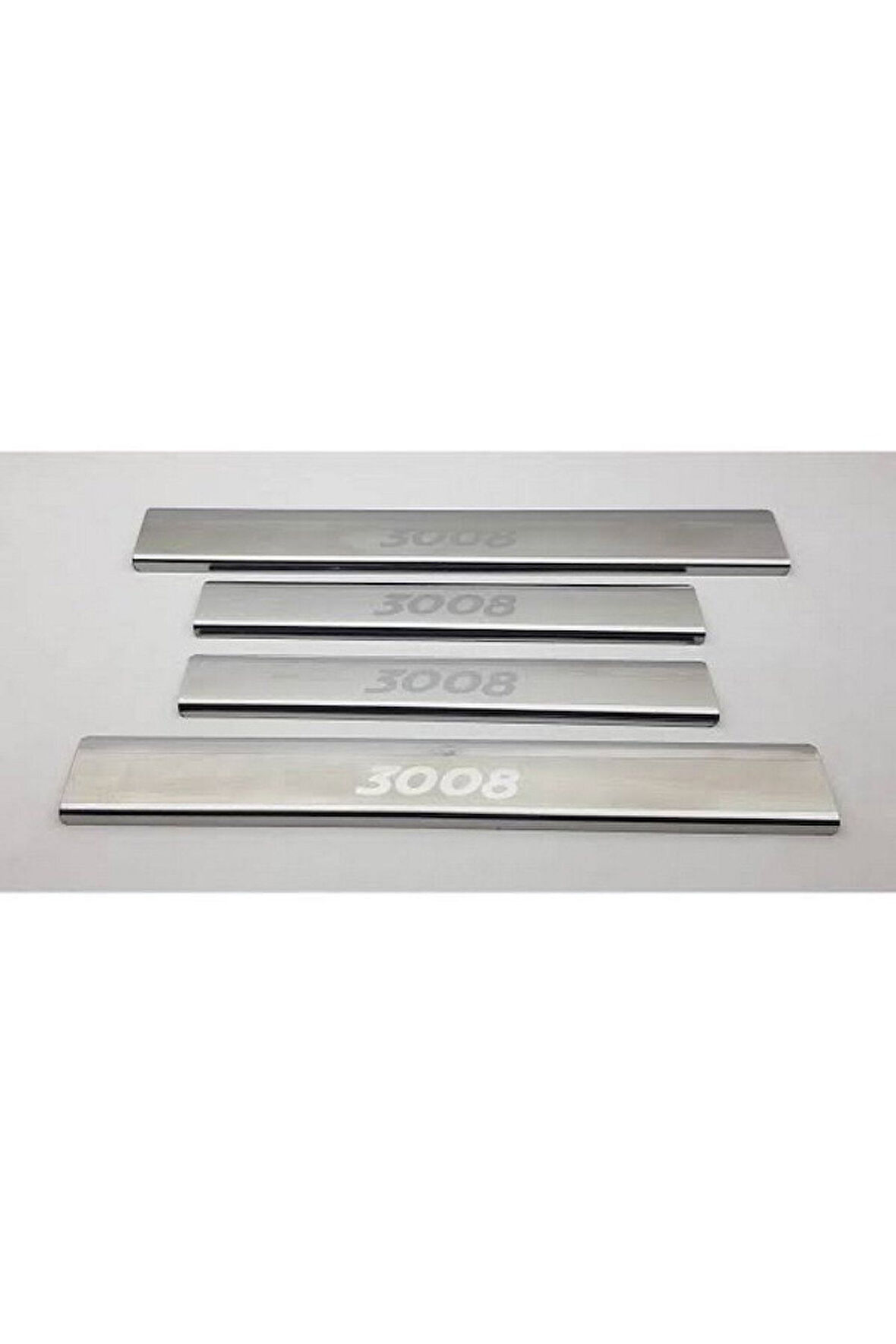 Peugeot 3008 2016 Ve Üzeri Krom Kapı Eşiği 4 Parça Paslanmaz Çelik