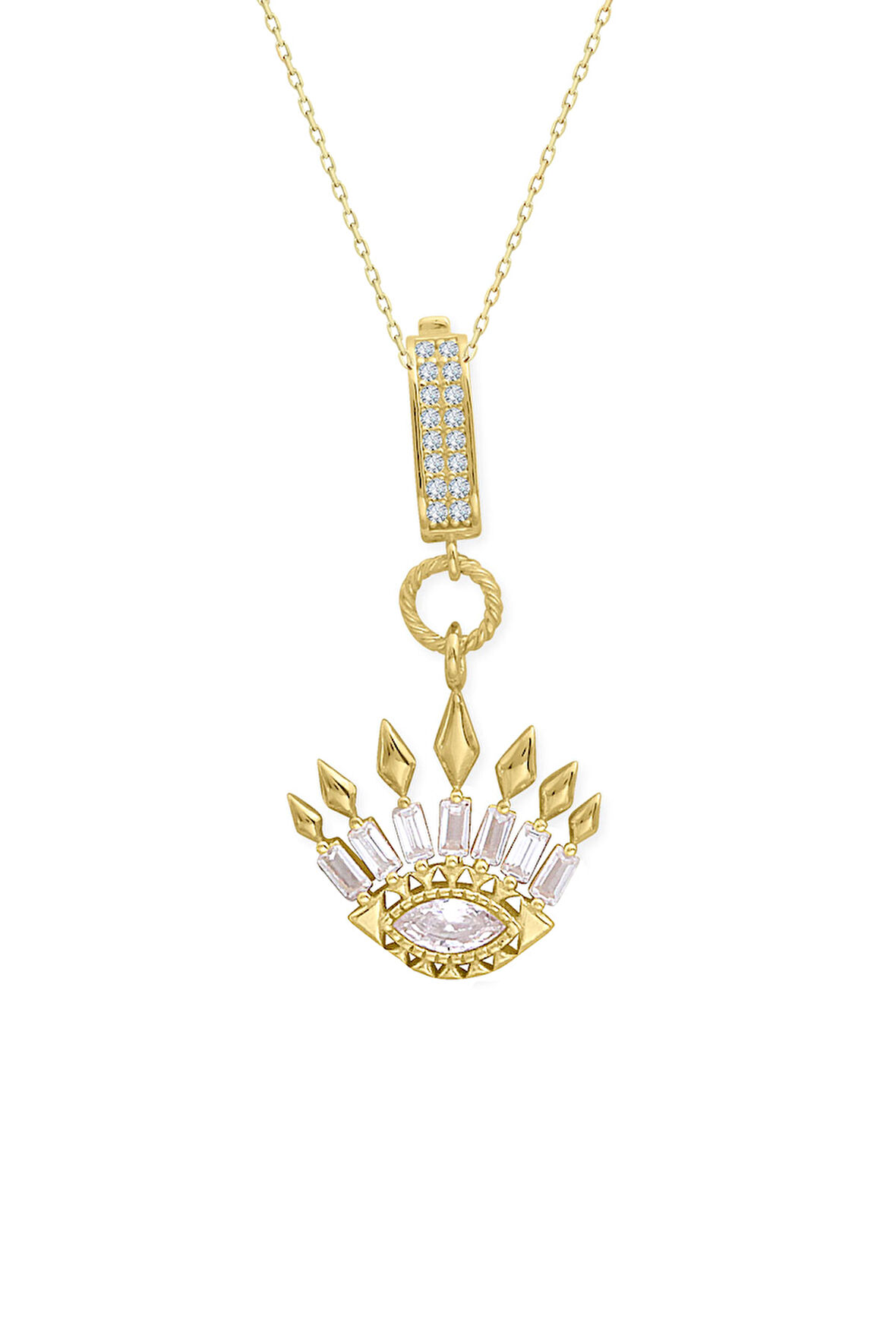 Göz Tasarım Altın Kolye