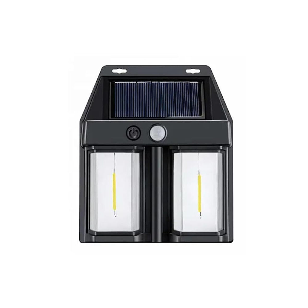 Ampul İkili Solar Duvar Aplik Güneş Enerjili Hareket Sensörlü