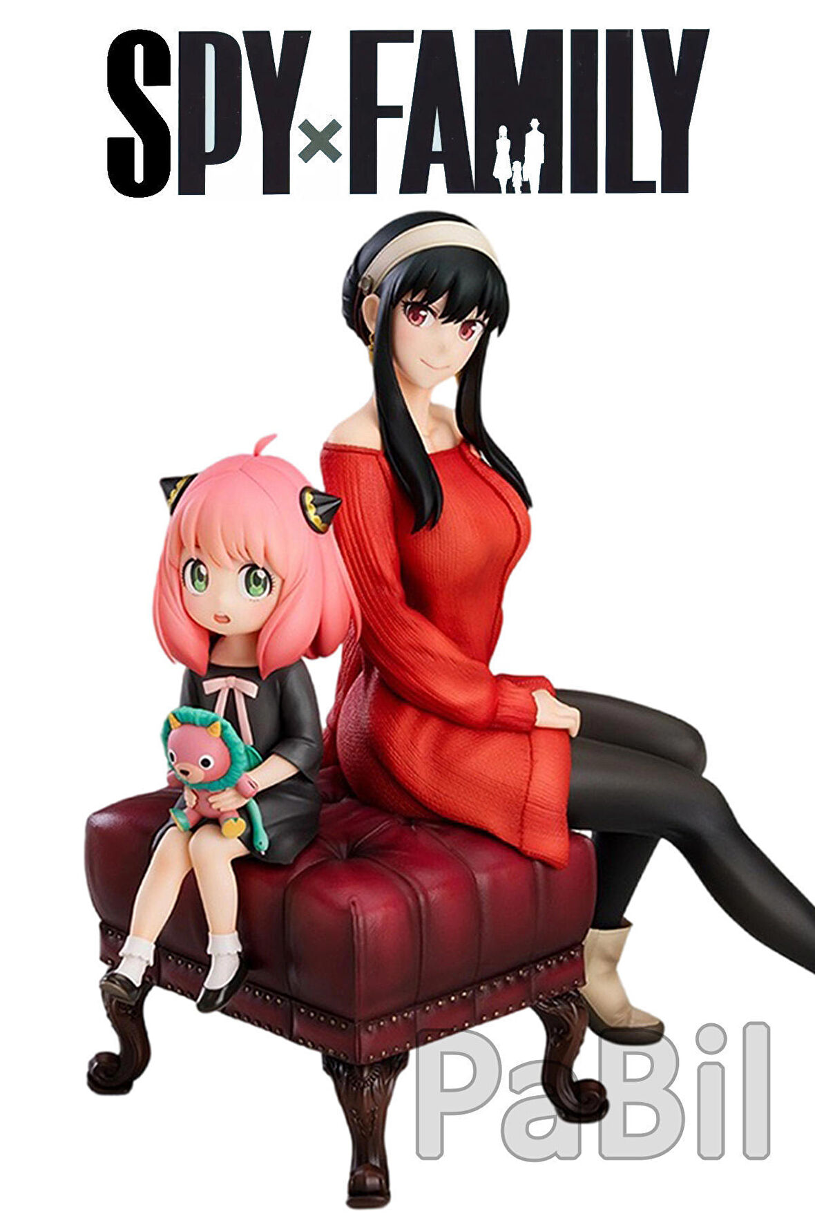 Spy X Family Anime Manga Aksiyon Figür 15 cm X 16 cm - Anya Ve Yor, Koltuklu Set