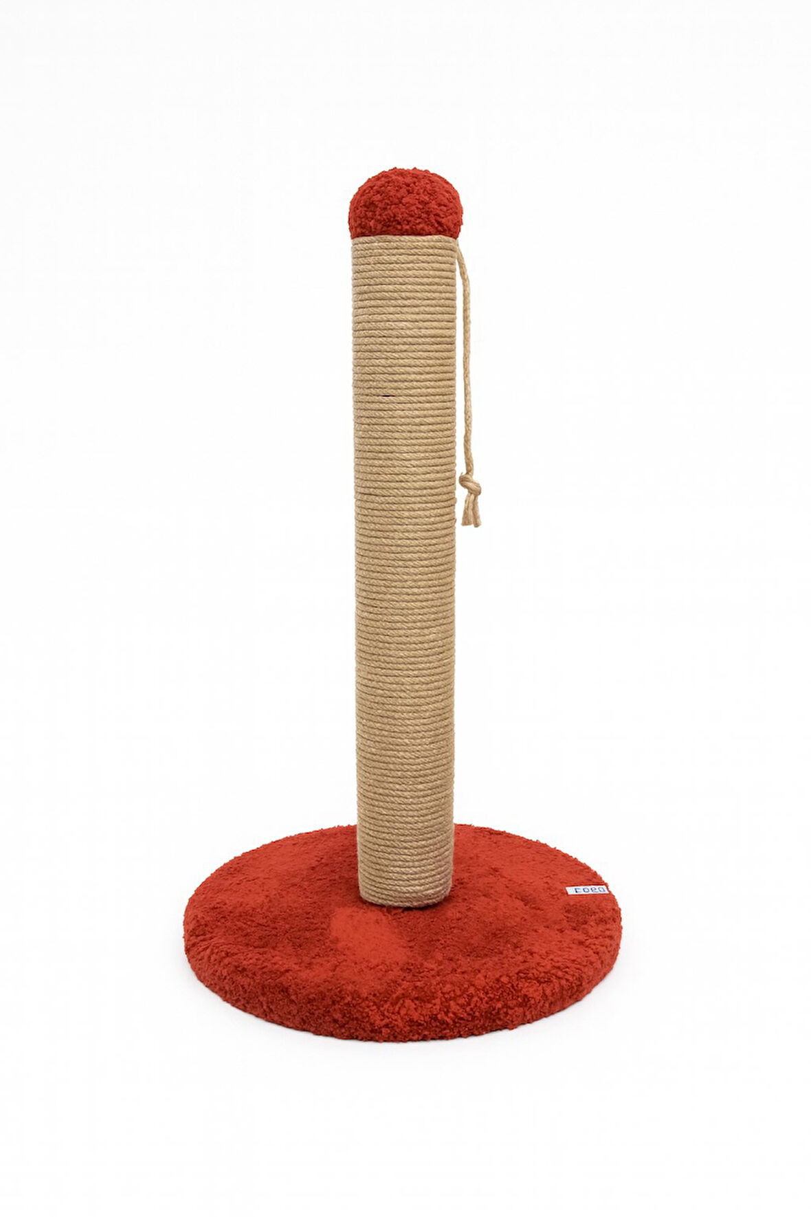 Reyo Pet Yuvarlak Kedi Tırmalama Platformu Kırmızı