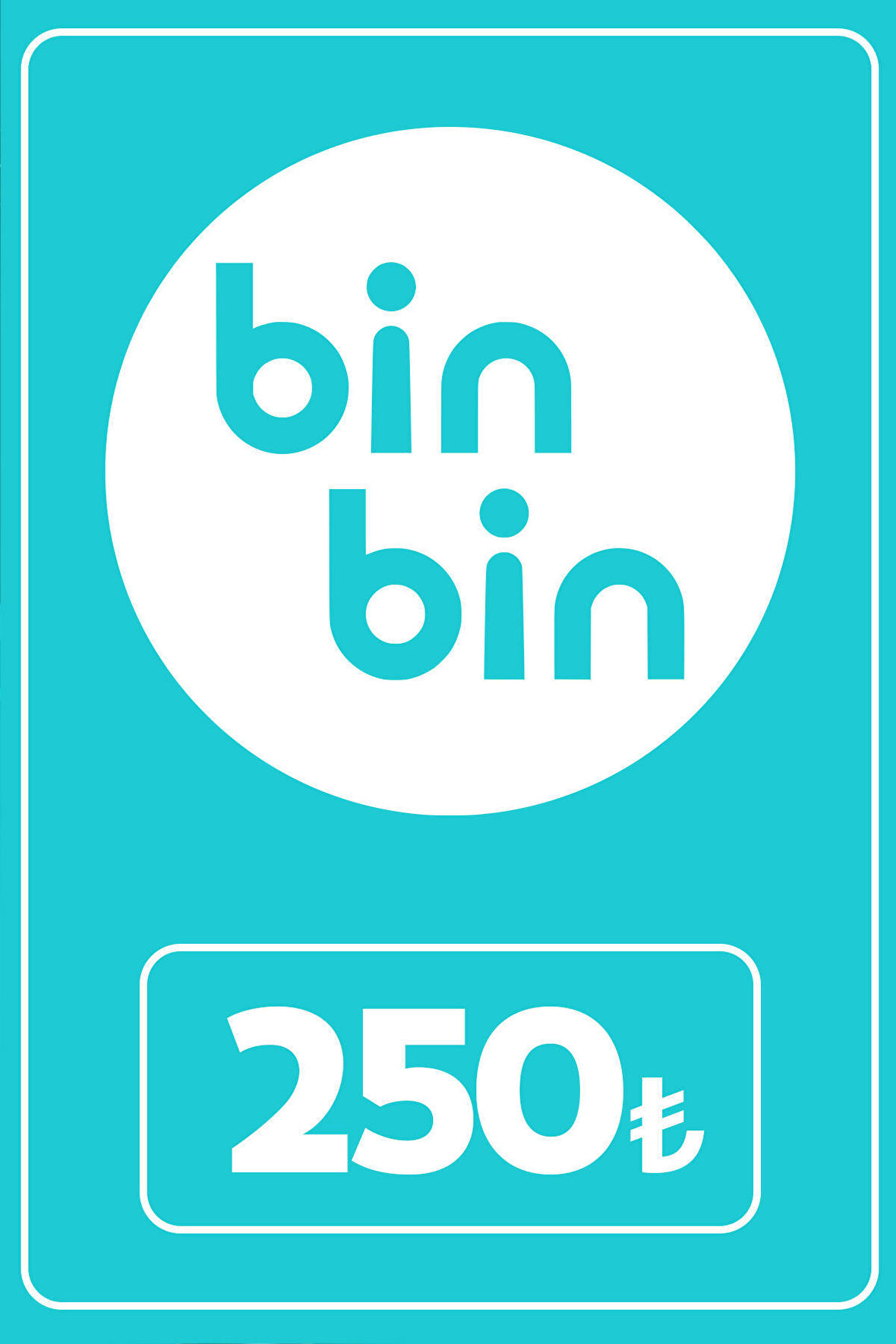 BinBin 250 TL Cüzdan Kodu