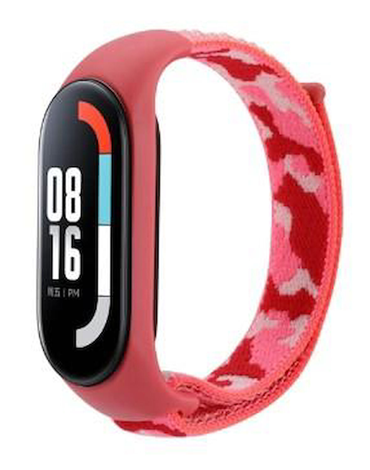 Xiaomi Mi Band 7 Uyumlu Kumaş Cırtlı Kamuflaj Kordon