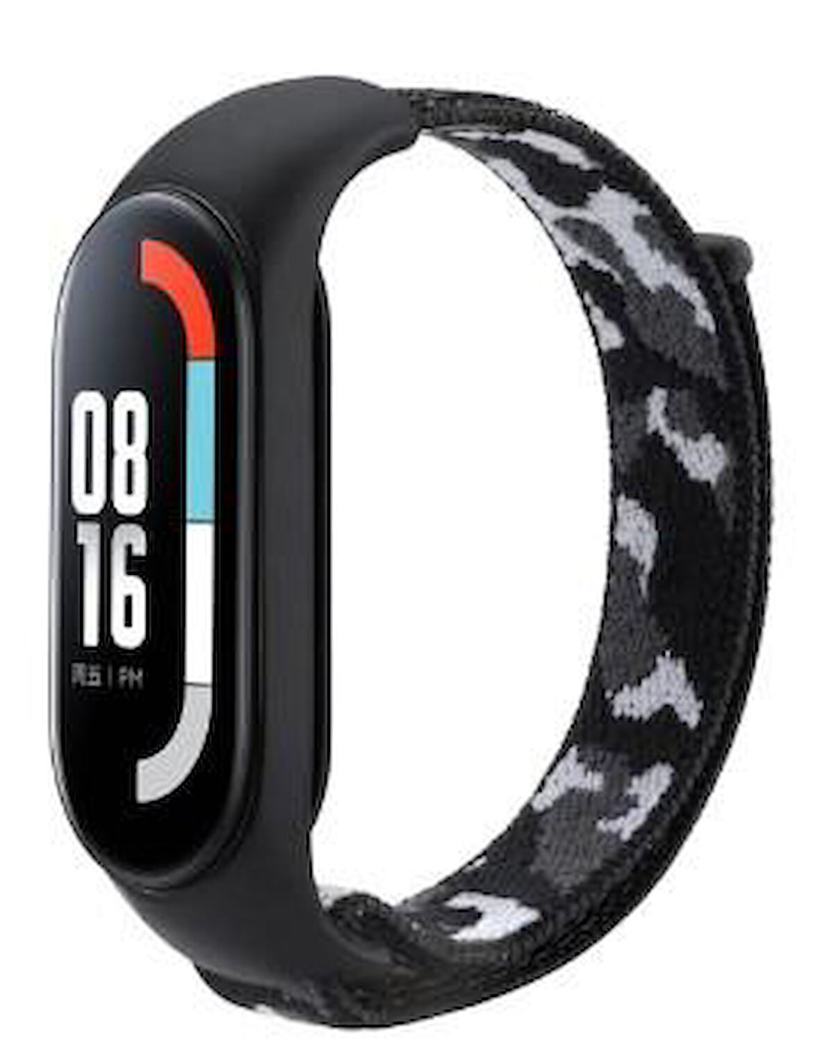 Xiaomi Mi Band 7 Uyumlu Kumaş Cırtlı Kamuflaj Kordon