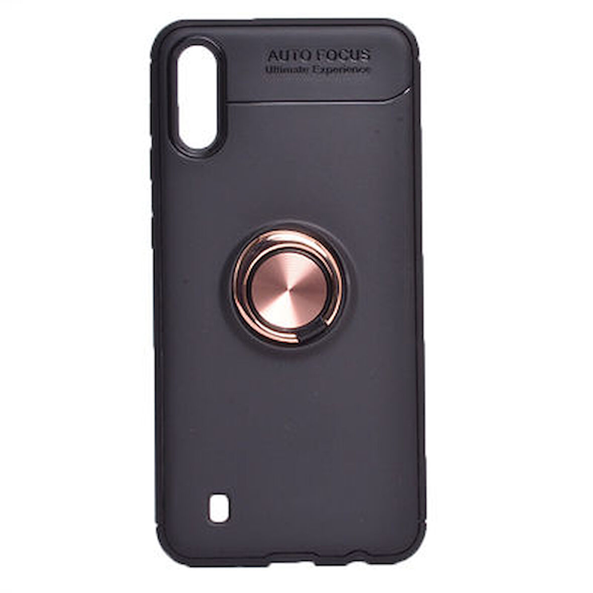 Samsung Galaxy A01 Kılıf Yüzüklü Şık Premium Silikon Kapak RCV/Ravel