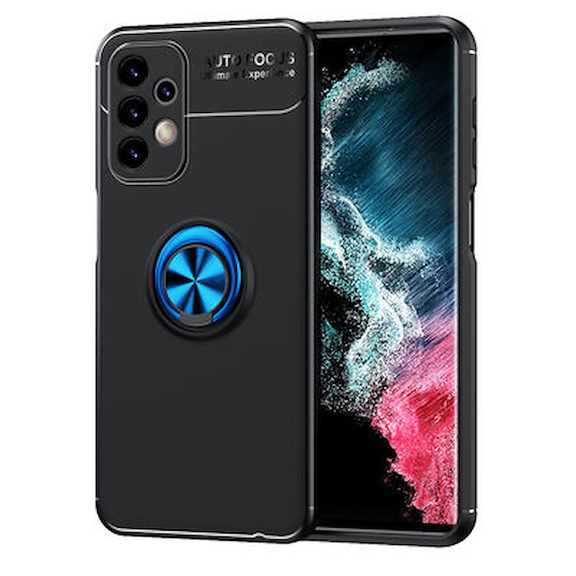 Samsung Galaxy A23 Kılıf Yüzüklü Şık Premium Silikon Kapak RCV/Ravel