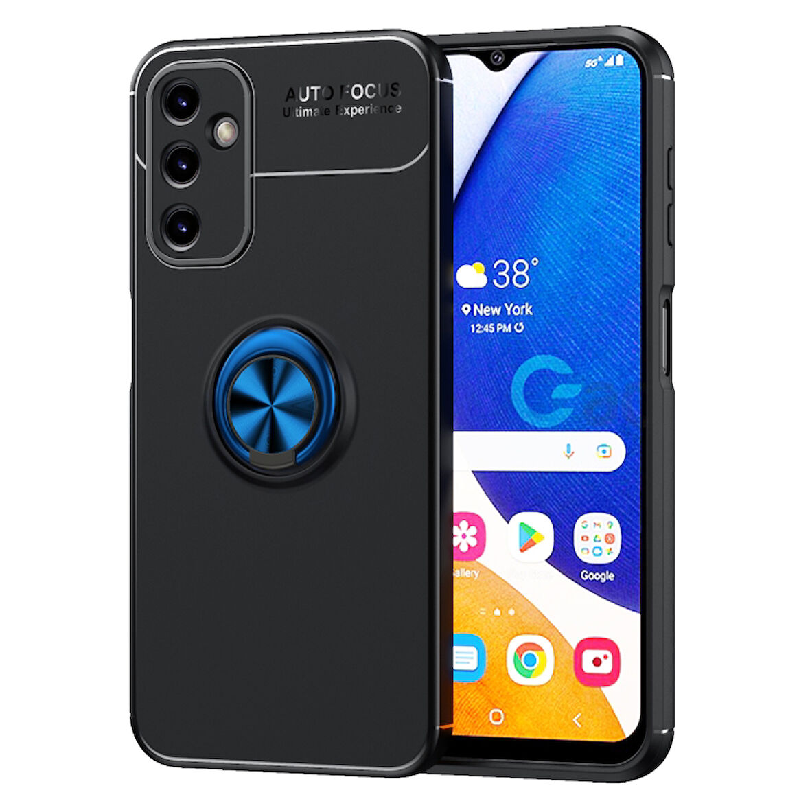 Samsung Galaxy A34 Kılıf Yüzüklü Şık Premium Silikon Kapak RCV/Ravel