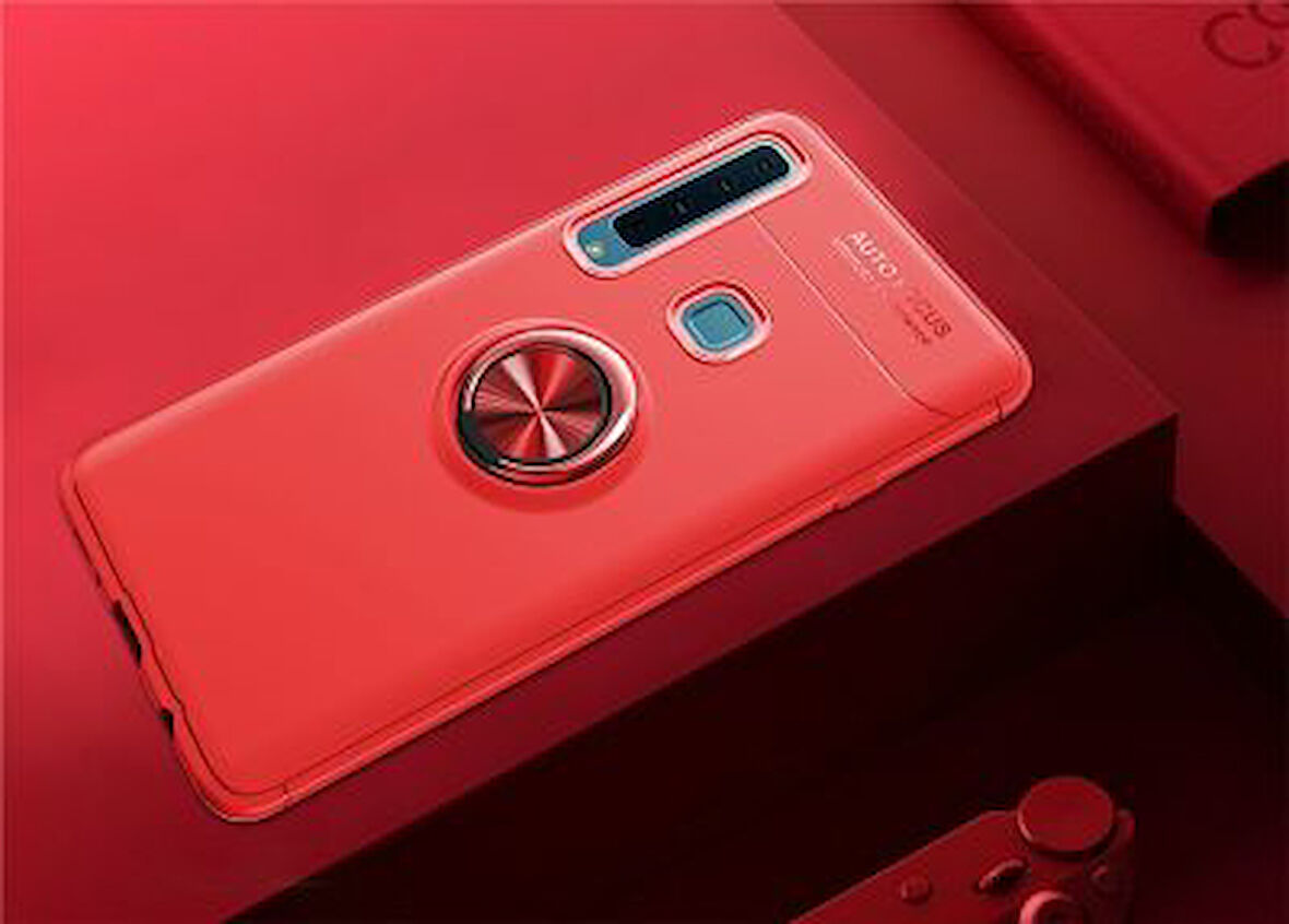Samsung Galaxy A9 2018 Kılıf Yüzüklü Şık Premium Silikon Kapak RCV/Ravel