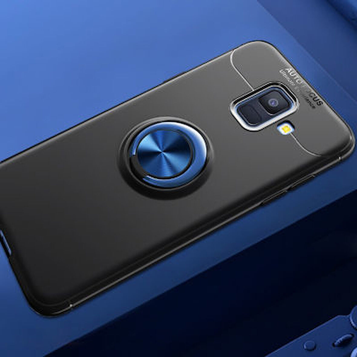 Samsung Galaxy J6 Kılıf Yüzüklü Şık Premium Silikon Kapak RCV/Ravel