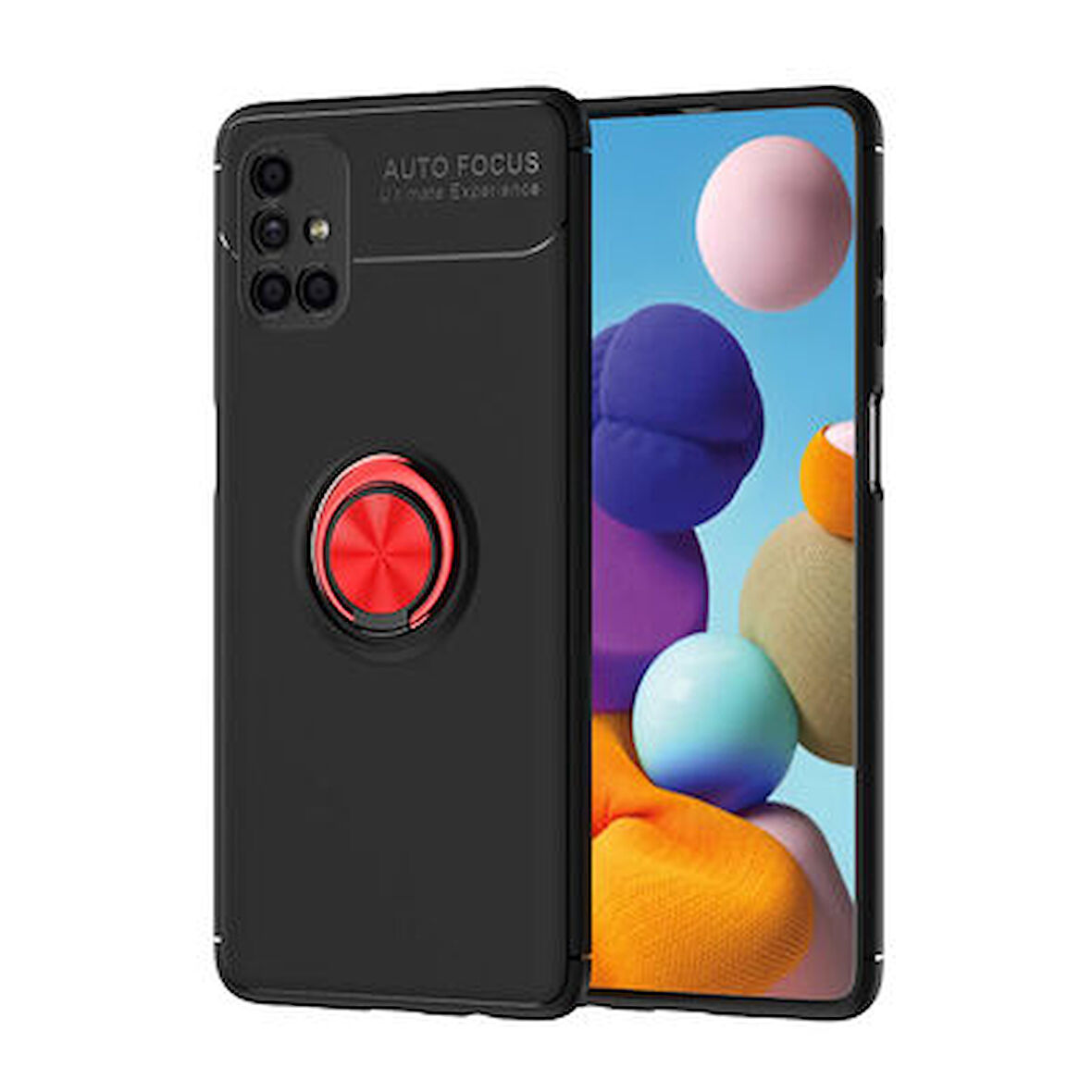 Samsung Galaxy M51 Kılıf Yüzüklü Şık Premium Silikon Kapak RCV/Ravel