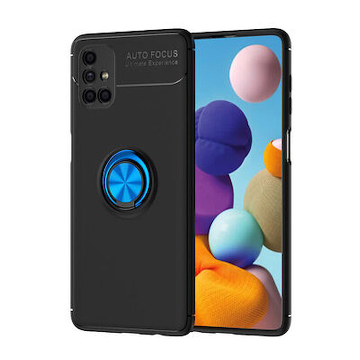 Samsung Galaxy M51 Kılıf Yüzüklü Şık Premium Silikon Kapak RCV/Ravel