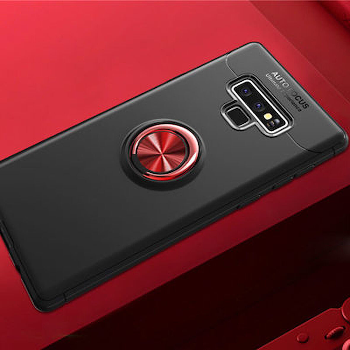 Samsung Galaxy Note 9 Kılıf Yüzüklü Şık Premium Silikon Kapak RCV/Ravel