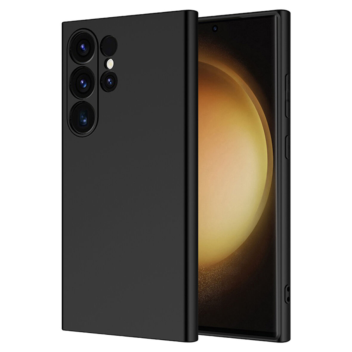 Samsung Galaxy S25 Ultra Lansman Kılıf İçi Dolgulu Esnek Soft Yapılı Premium Silikon Kapak RCV/Mara