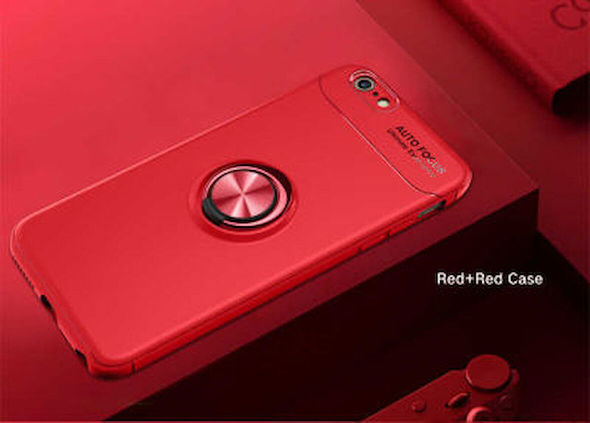 iPhone 6 Kılıf Yüzüklü Şık Premium Silikon Kapak RCV/Ravel