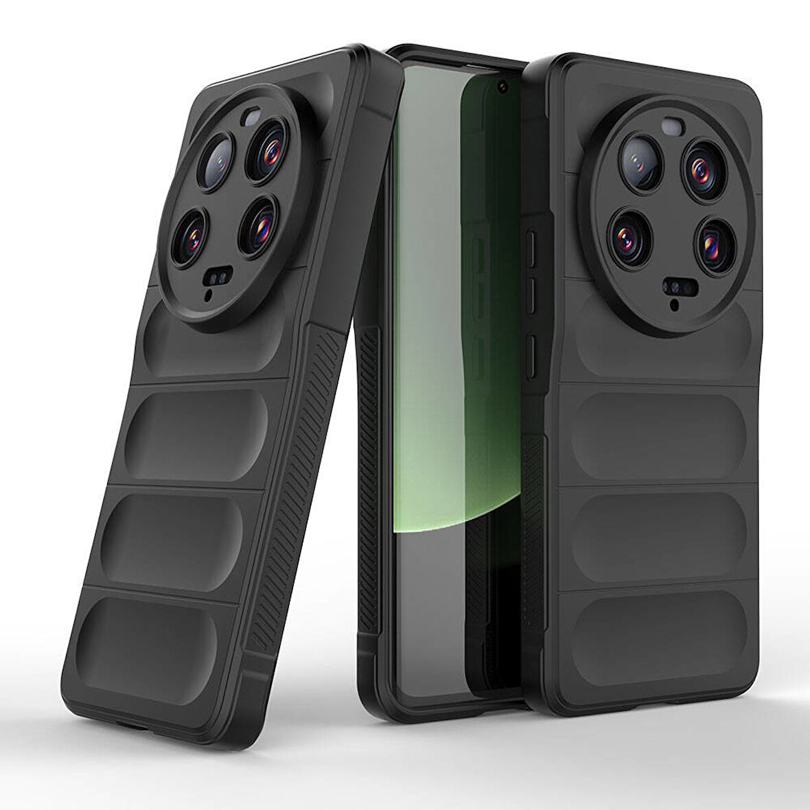 Xiaomi Mi 13 Ultra Kılıf Kolay Tutum Sağlayan Yapılı ve içi Kadife Dolgulu TPU Premium Silikon Kapak RCV/Etnik