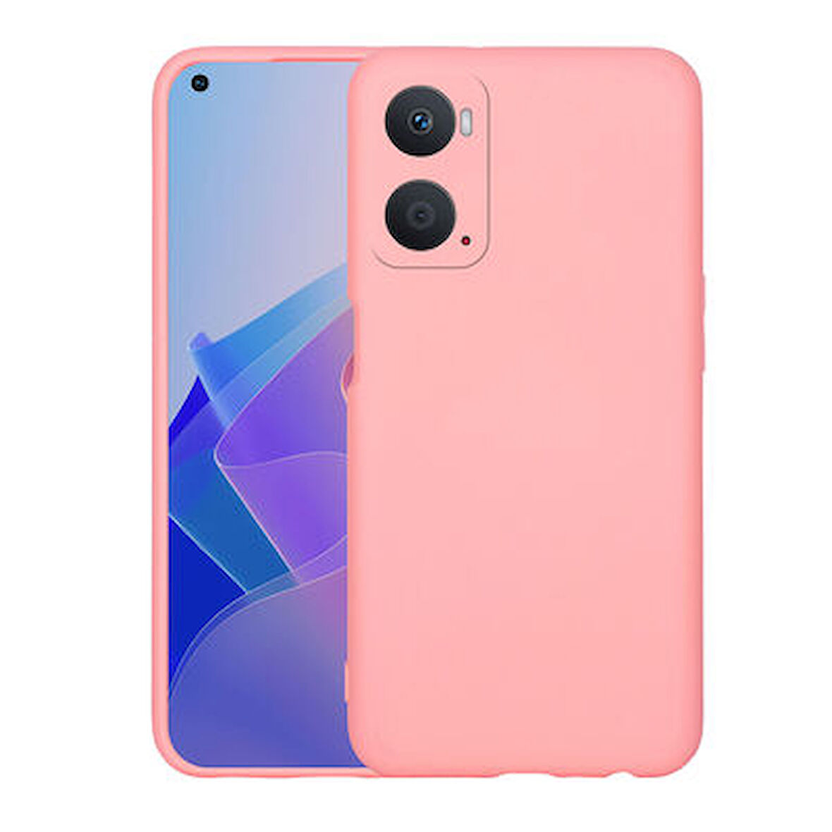 Oppo A96 4G Lansman Kılıf İçi Dolgulu Esnek Soft Yapılı Premium Silikon Kapak RCV/Mara