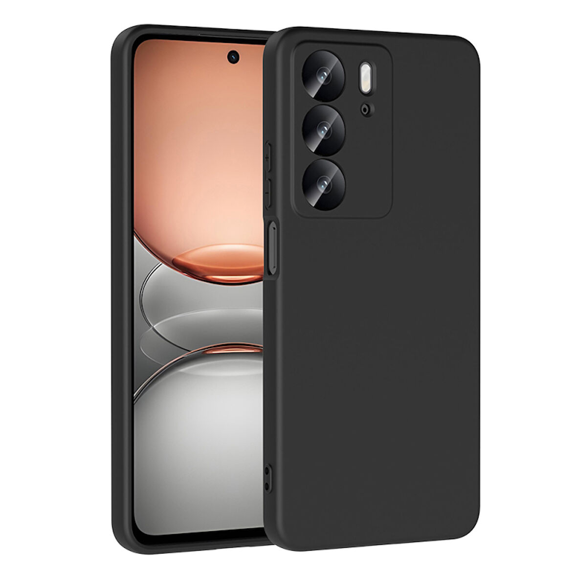 Realme C75  Lansman Kılıf İçi Dolgulu Esnek Soft Yapılı Premium Silikon Kapak RCV/Mara