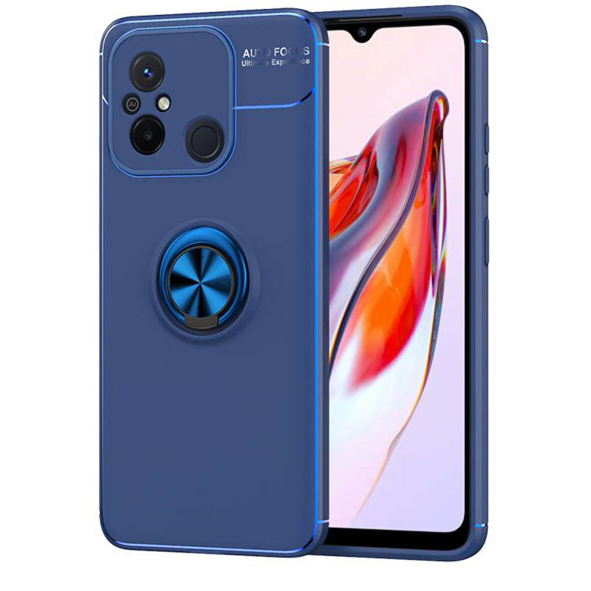 Redmi 12C Kılıf Yüzüklü Şık Premium Silikon Kapak RCV/Ravel