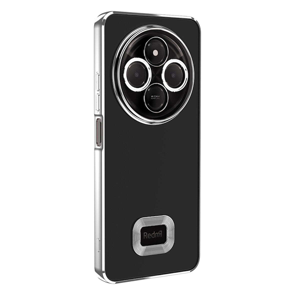 Redmi 14C 4G Uyumlu Kenarları Parlak ve Logo Detaylı Şık Esnek Silikon Kapak RCV/Omega