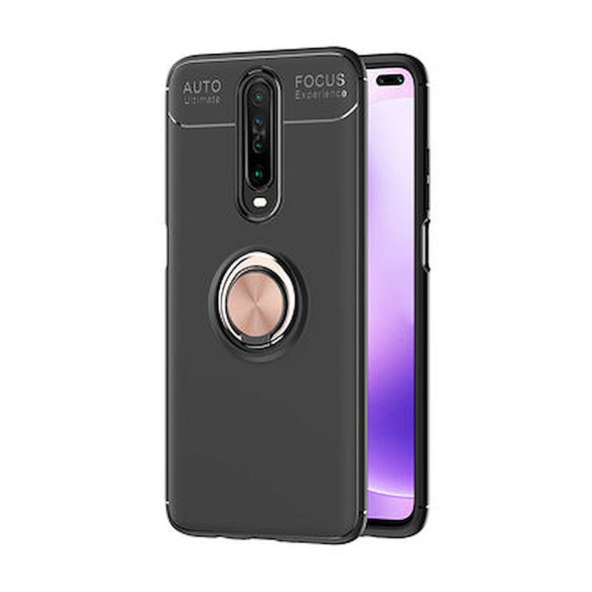 Redmi K30 Kılıf Yüzüklü Şık Premium Silikon Kapak RCV/Ravel