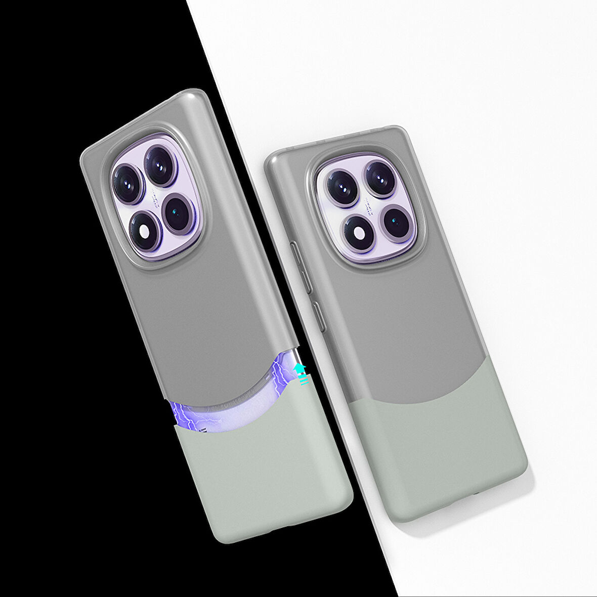 Redmi Note 14 Pro 5G Kılıf Çift Parçalı Ultra İnce Sert Kapak RCV/Duble