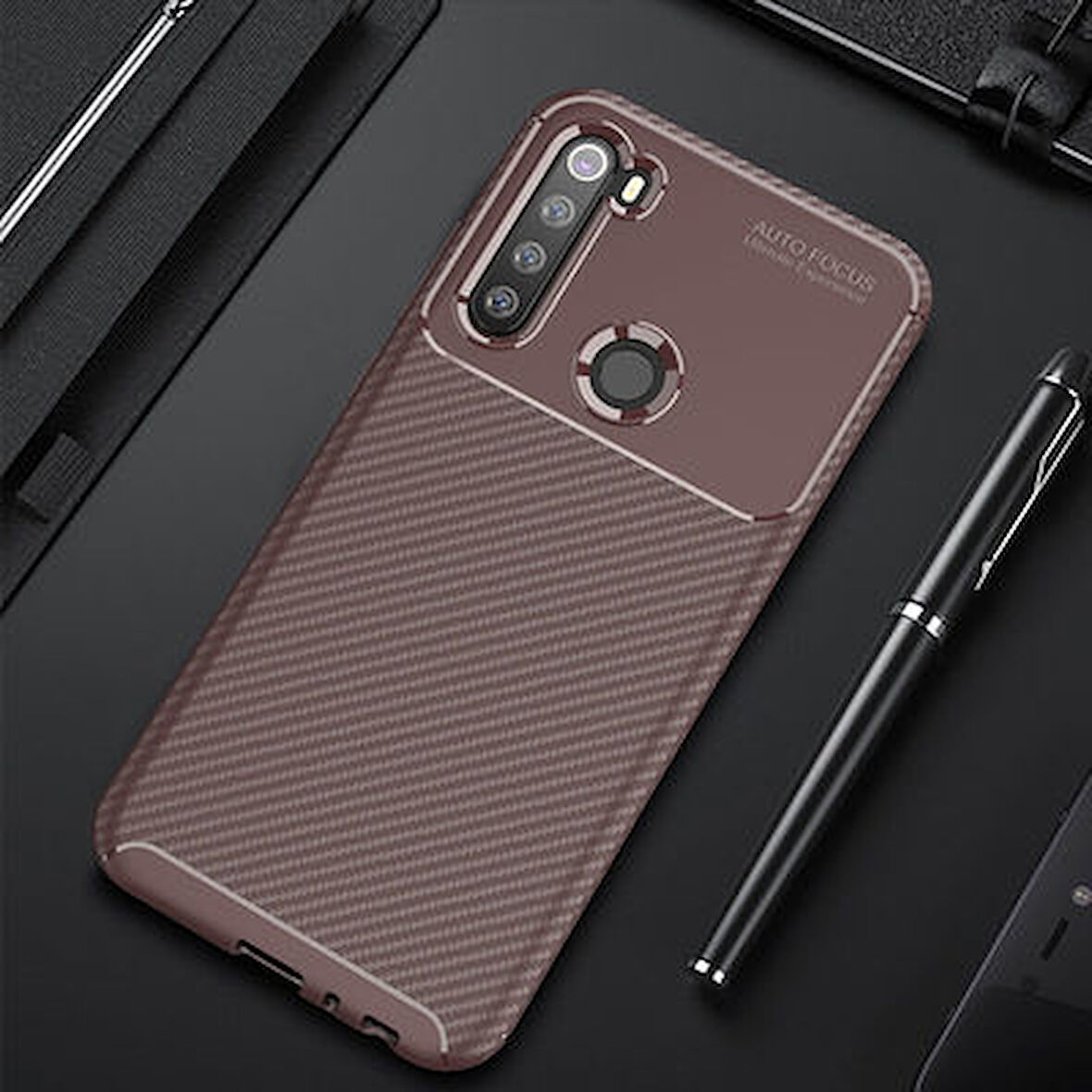 Redmi Note 8 Kılıf El İzi Yapmayan Yüksek Kaliteli Silikondan Üretilmiş Premium Kapak RCV/Negro