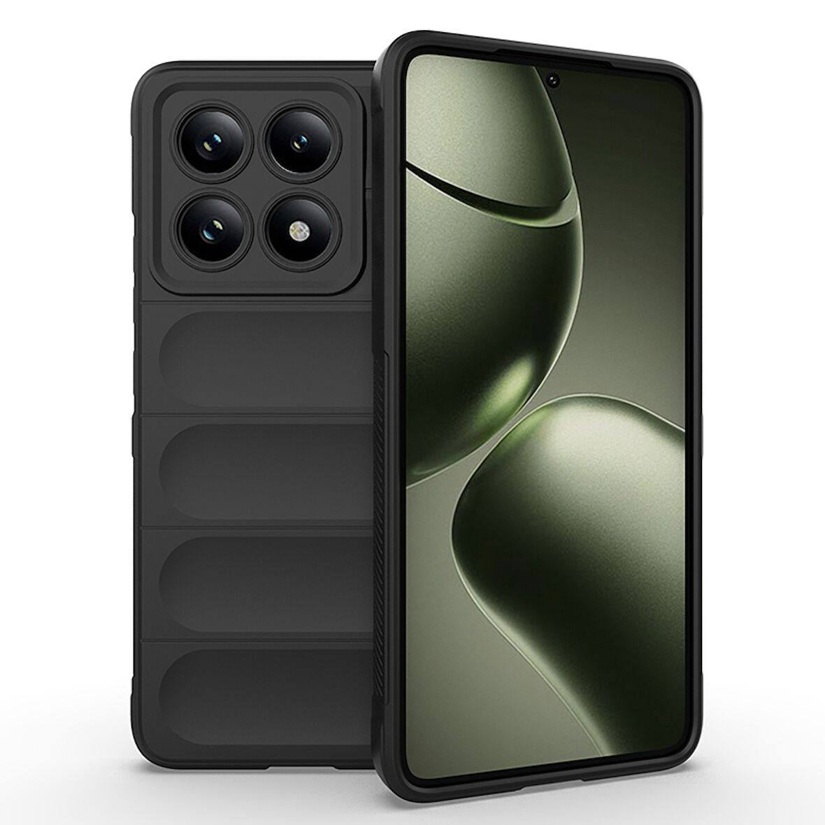 Xiaomi 14T Kılıf Kolay Tutum Sağlayan Yapılı ve içi Kadife Dolgulu TPU Premium Silikon Kapak RCV/Etnik