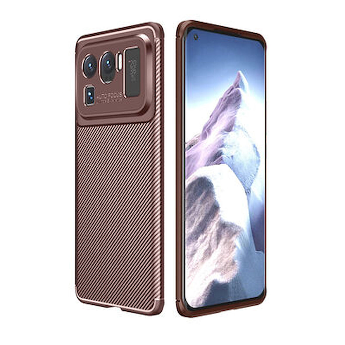 Xiaomi Mi 11 Ultra Kılıf El İzi Yapmayan Yüksek Kaliteli Silikondan Üretilmiş Premium Kapak RCV/Negro