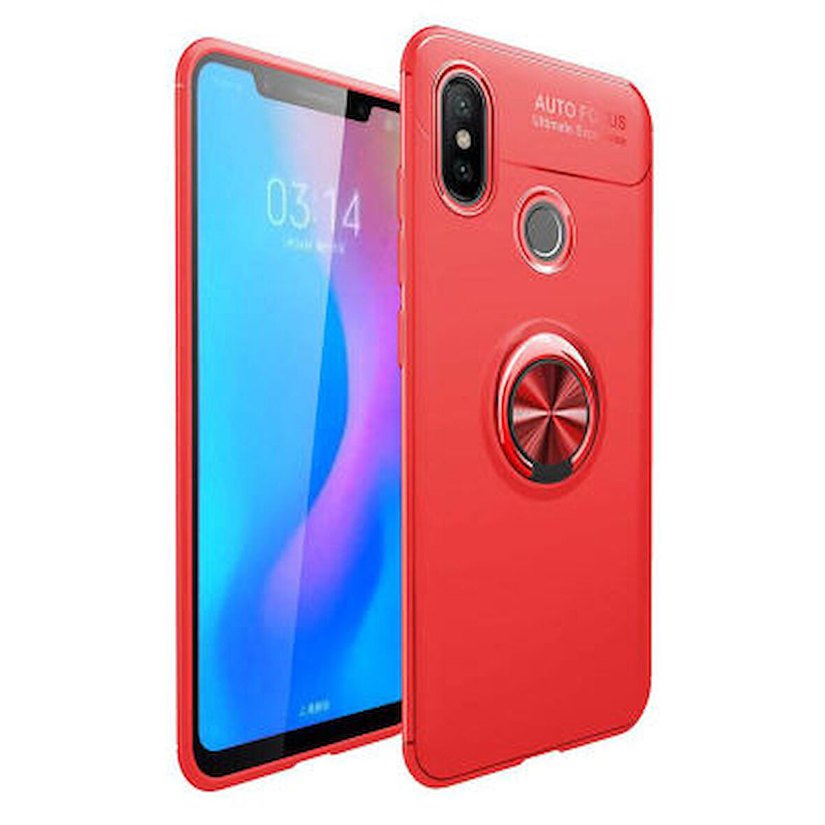 Xiaomi Mi 6X Kılıf Yüzüklü Şık Premium Silikon Kapak RCV/Ravel
