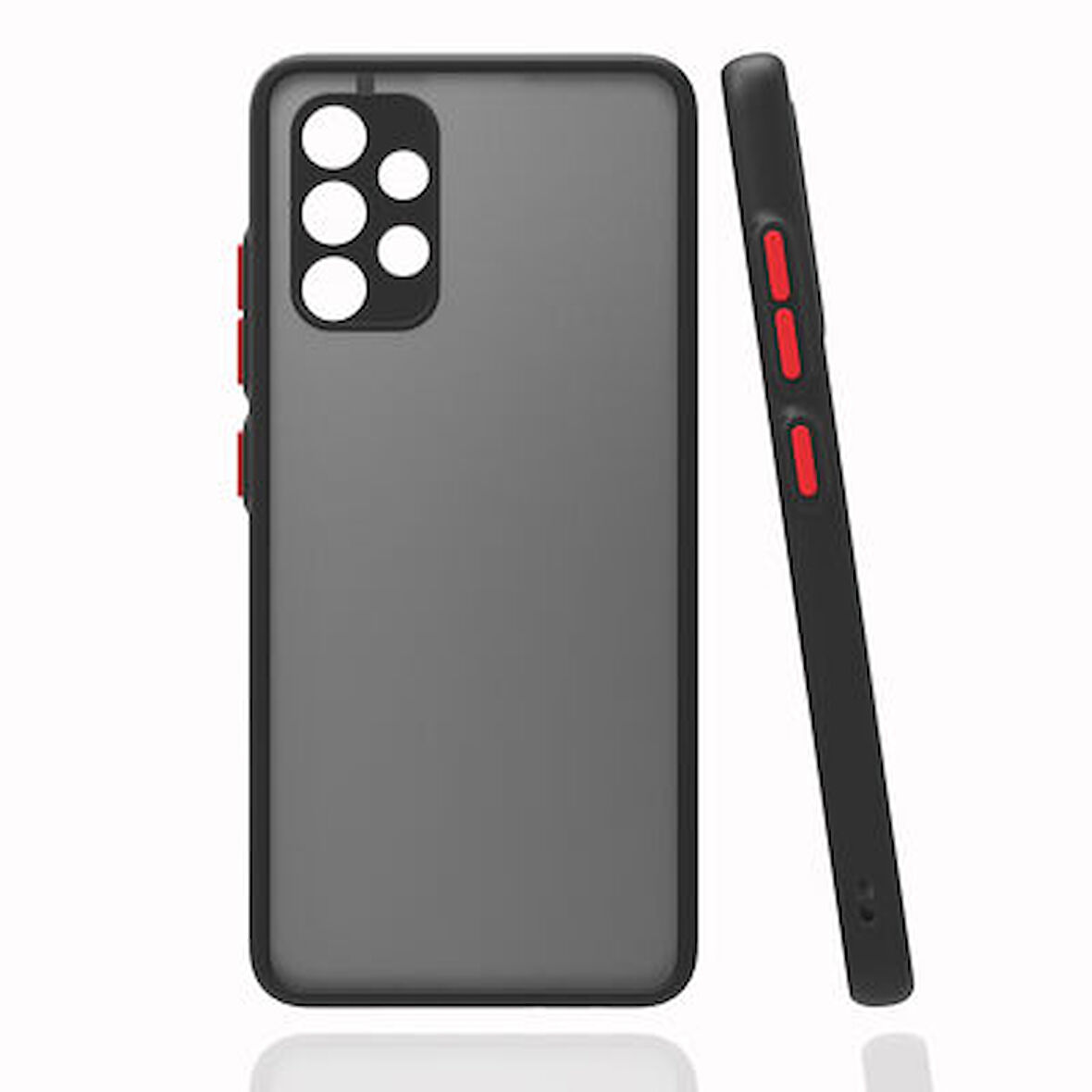 Samsung Galaxy A32 4G Kılıf Kenarları Renkli arkası Mat Rexa Premium Silikon Kapak