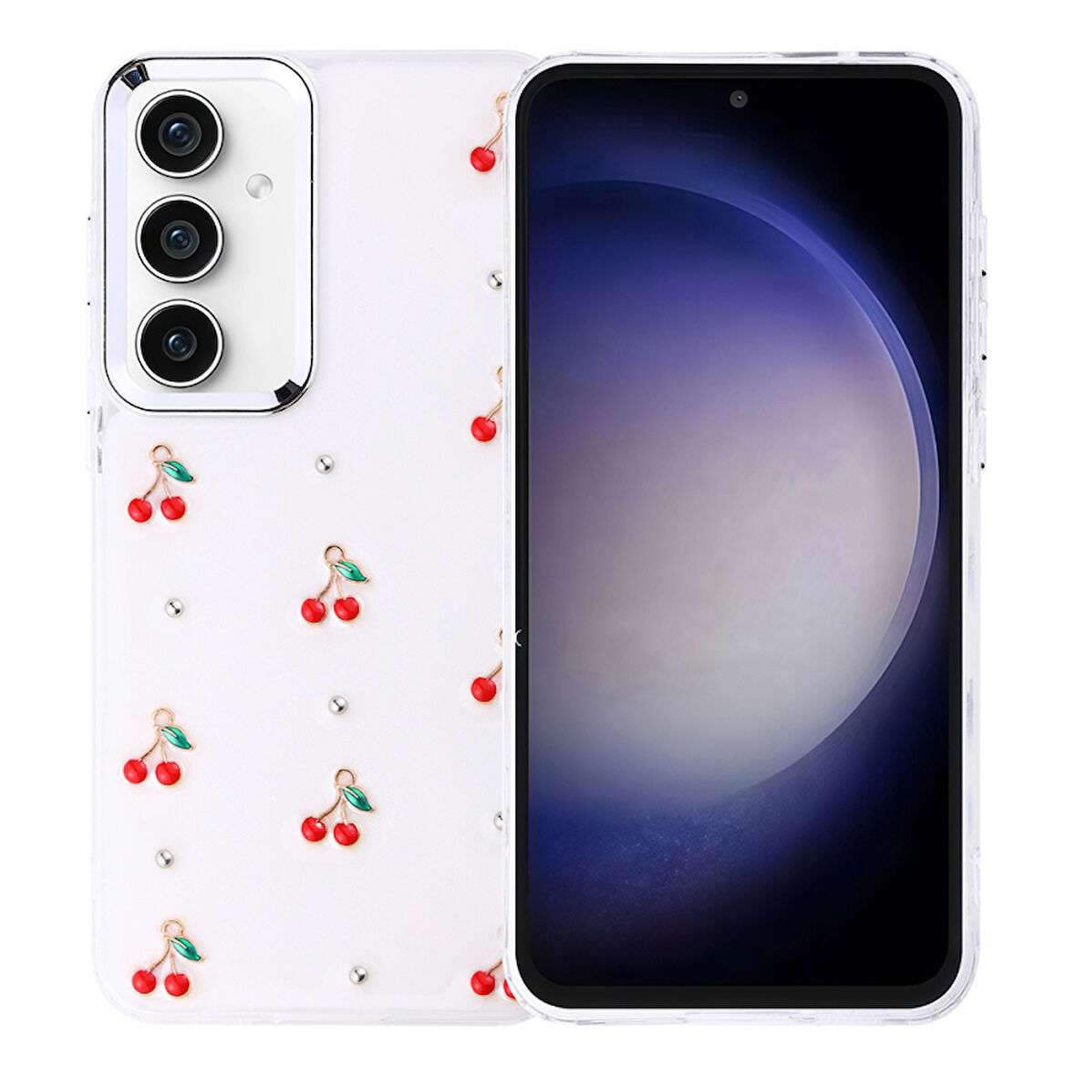 Samsung Galaxy S23 FE Uyumlu Şık Mini Figürlü Ucay Premium Sert Silikon Kapak