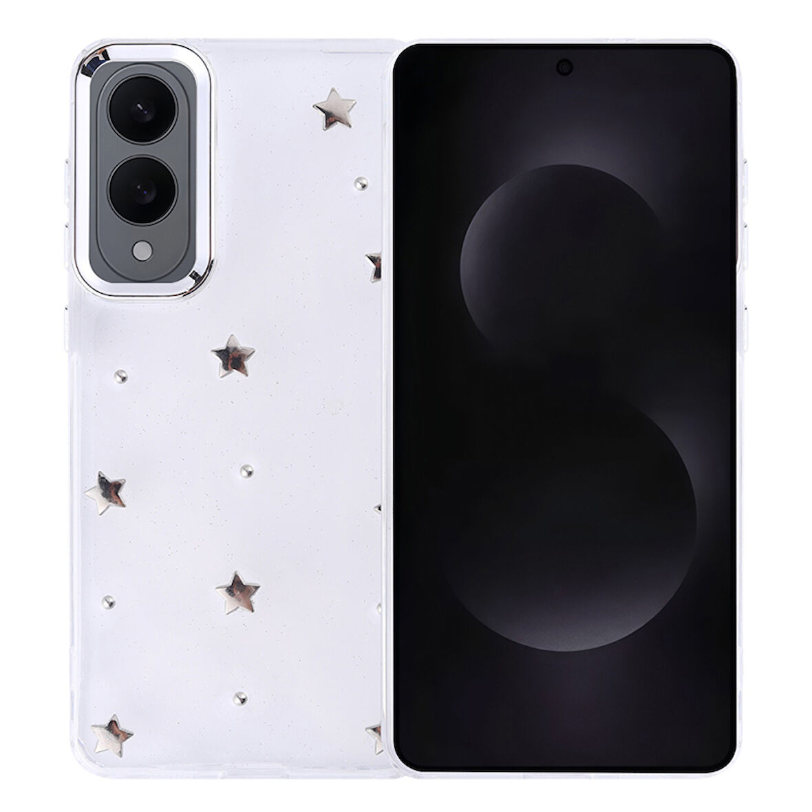 Samsung Galaxy S25 Edge Uyumlu Şık Mini Figürlü Ucay Premium Sert Silikon Kapak