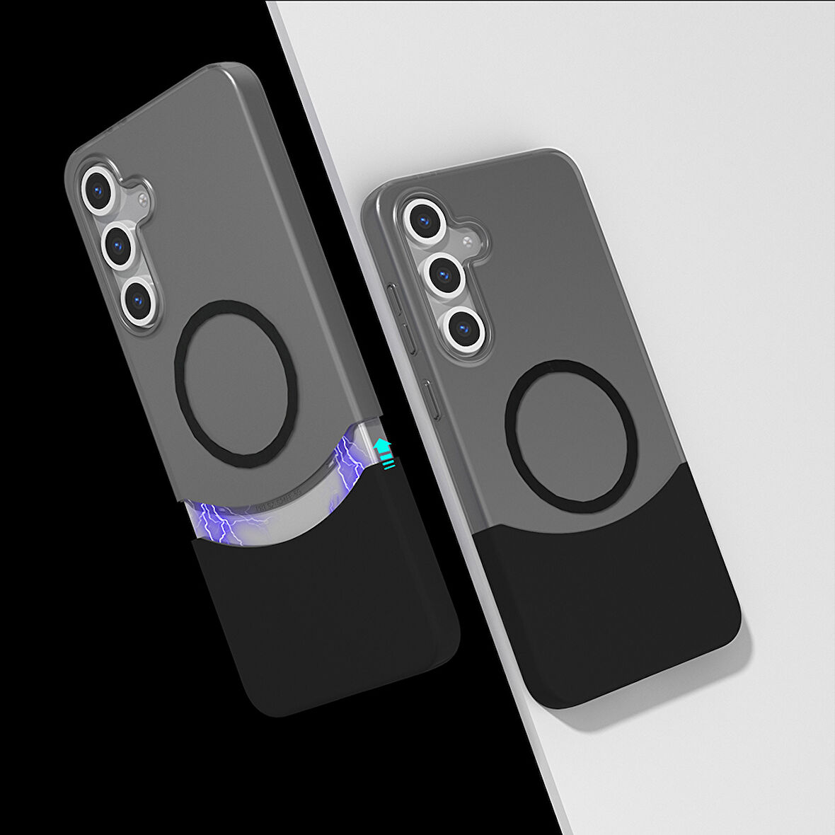 Galaxy S25 Plus Ultra İnce Yapılı Çift Parçalı Siqurt Magsafe Sert Kapak