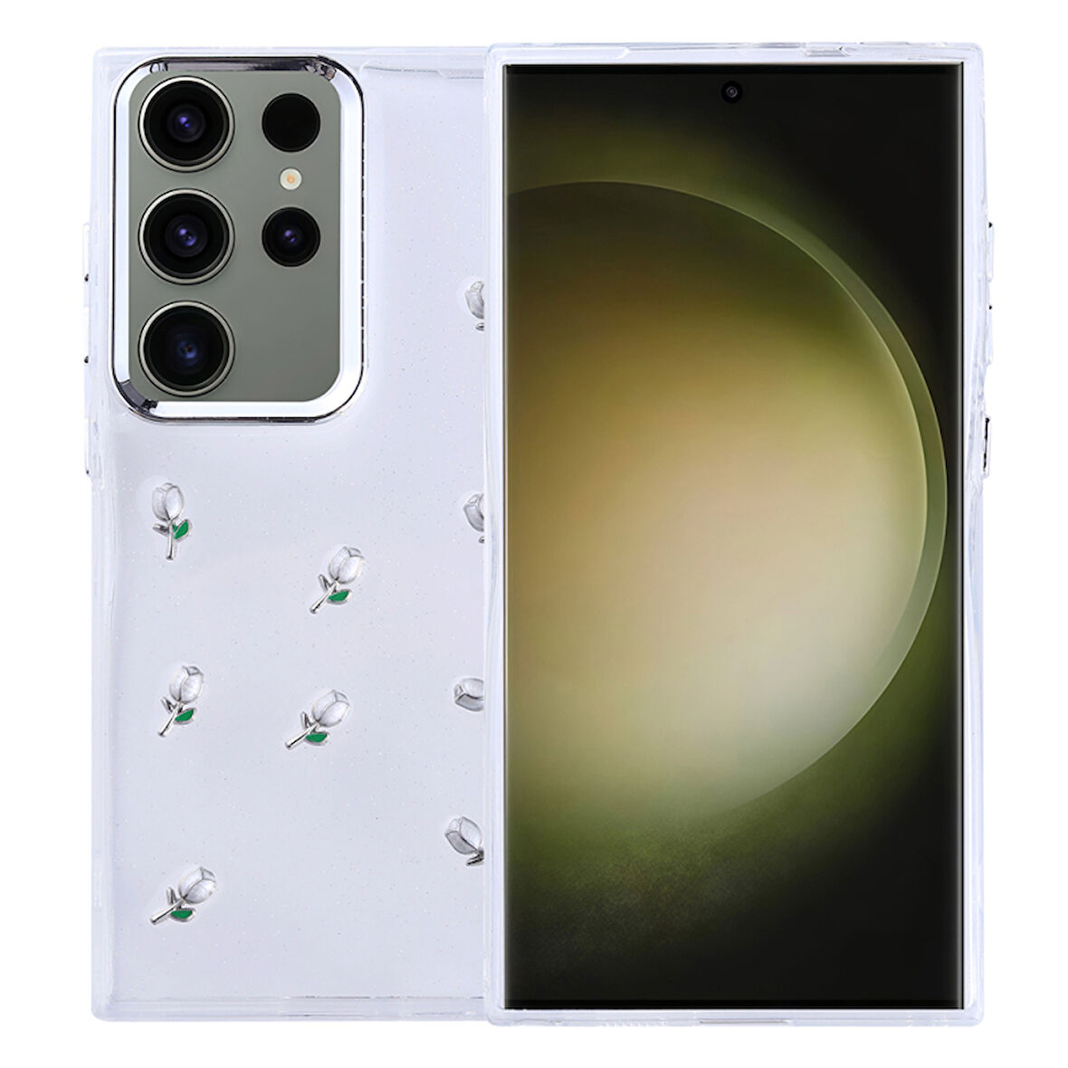 Samsung Galaxy S25 Ultra Uyumlu Şık Mini Figürlü Ucay Premium Sert Silikon Kapak