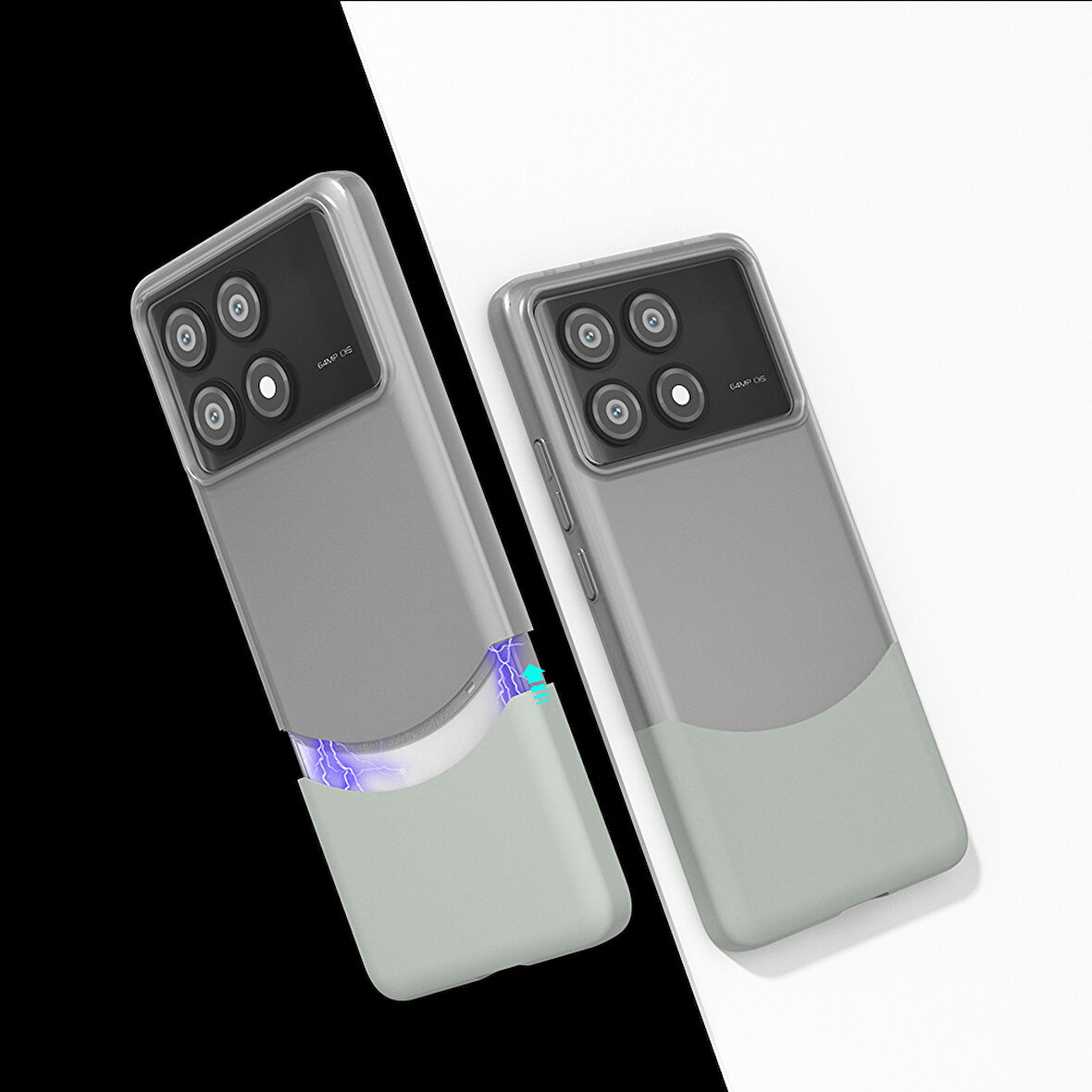 Poco X6 Pro Ultra İnce Yapılı Çift Parçalı Siqurt Sert Kapak