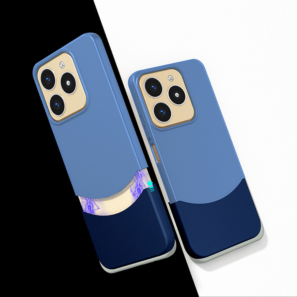 Realme Note 60 Ultra İnce Yapılı Çift Parçalı Siqurt Sert Kapak