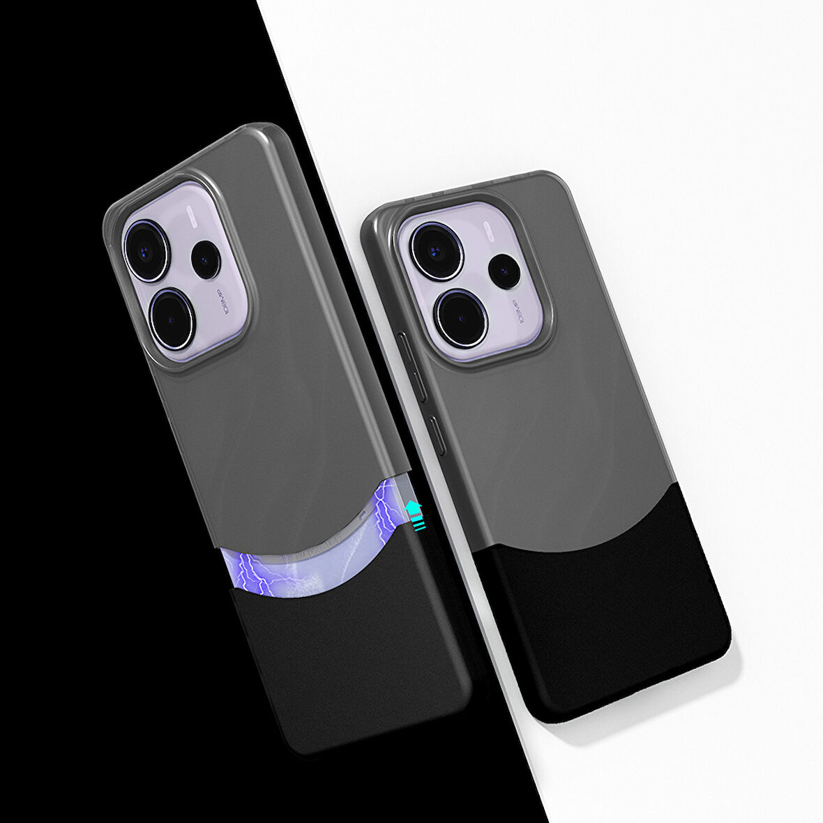 Redmi Note 14 4G Ultra İnce Yapılı Çift Parçalı Siqurt Sert Kapak