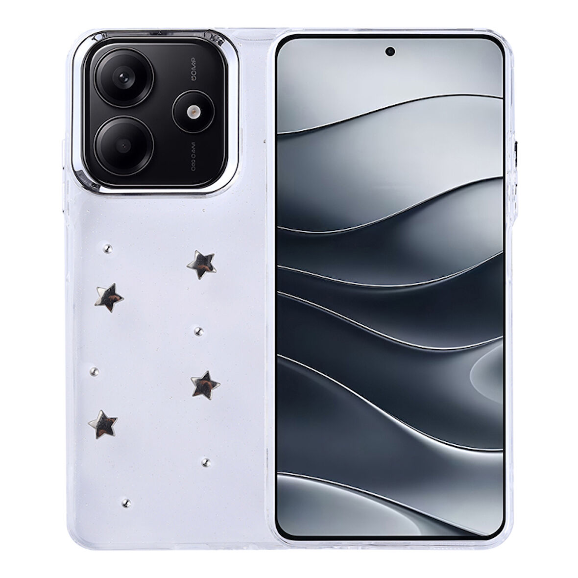 Redmi Note 14 4G Uyumlu Şık Mini Figürlü Ucay Premium Sert Silikon Kapak