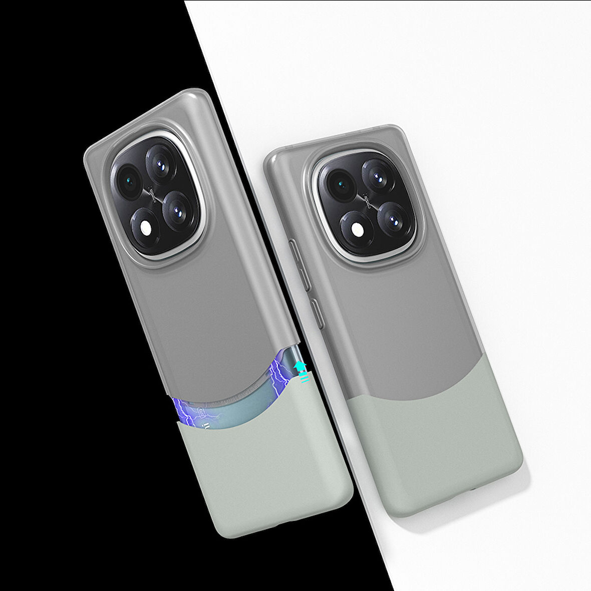 Redmi Note 14 Pro Plus Ultra İnce Yapılı Çift Parçalı Siqurt Sert Kapak