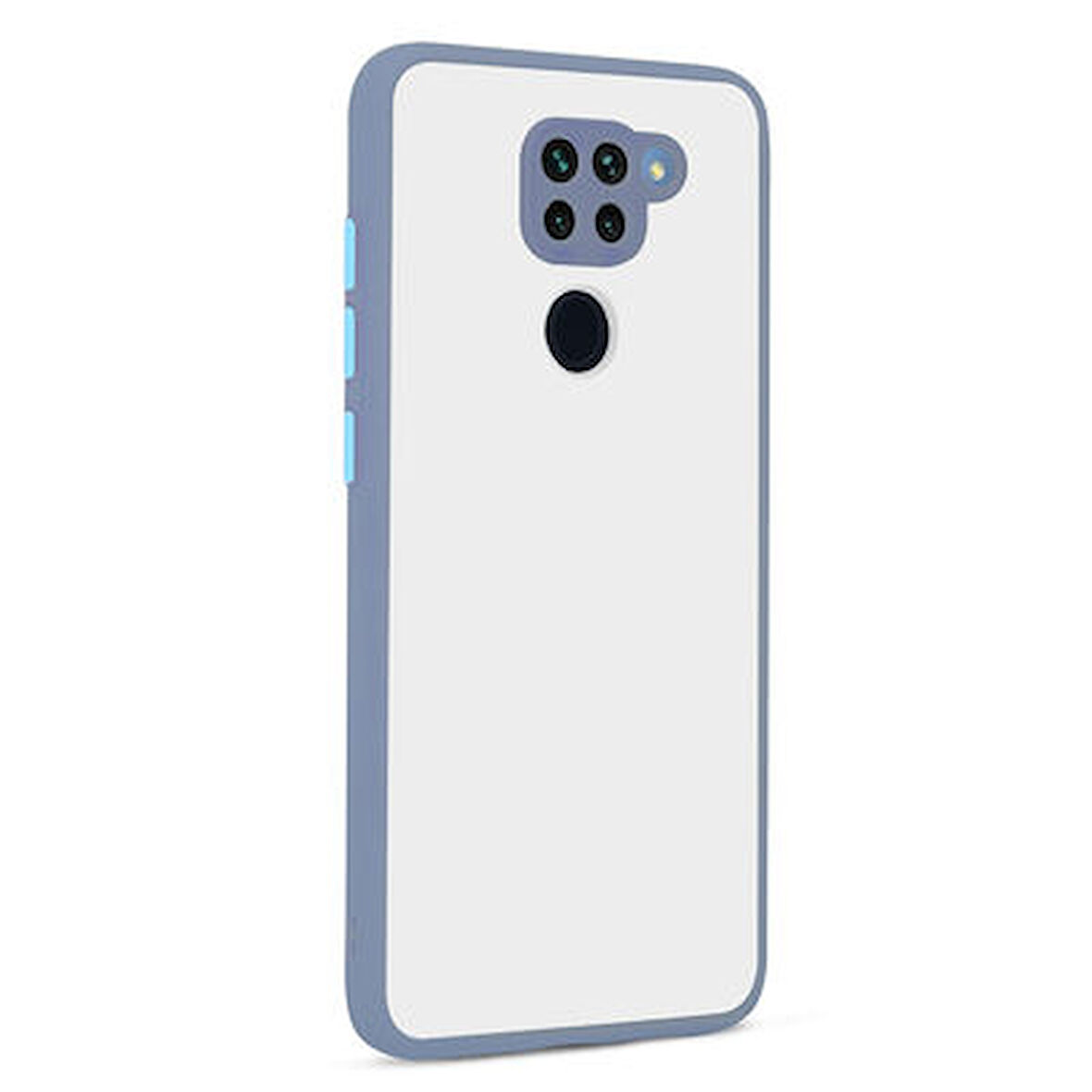 Redmi Note 9 Kılıf Kenarları Renkli arkası Mat Rexa Premium Silikon Kapak