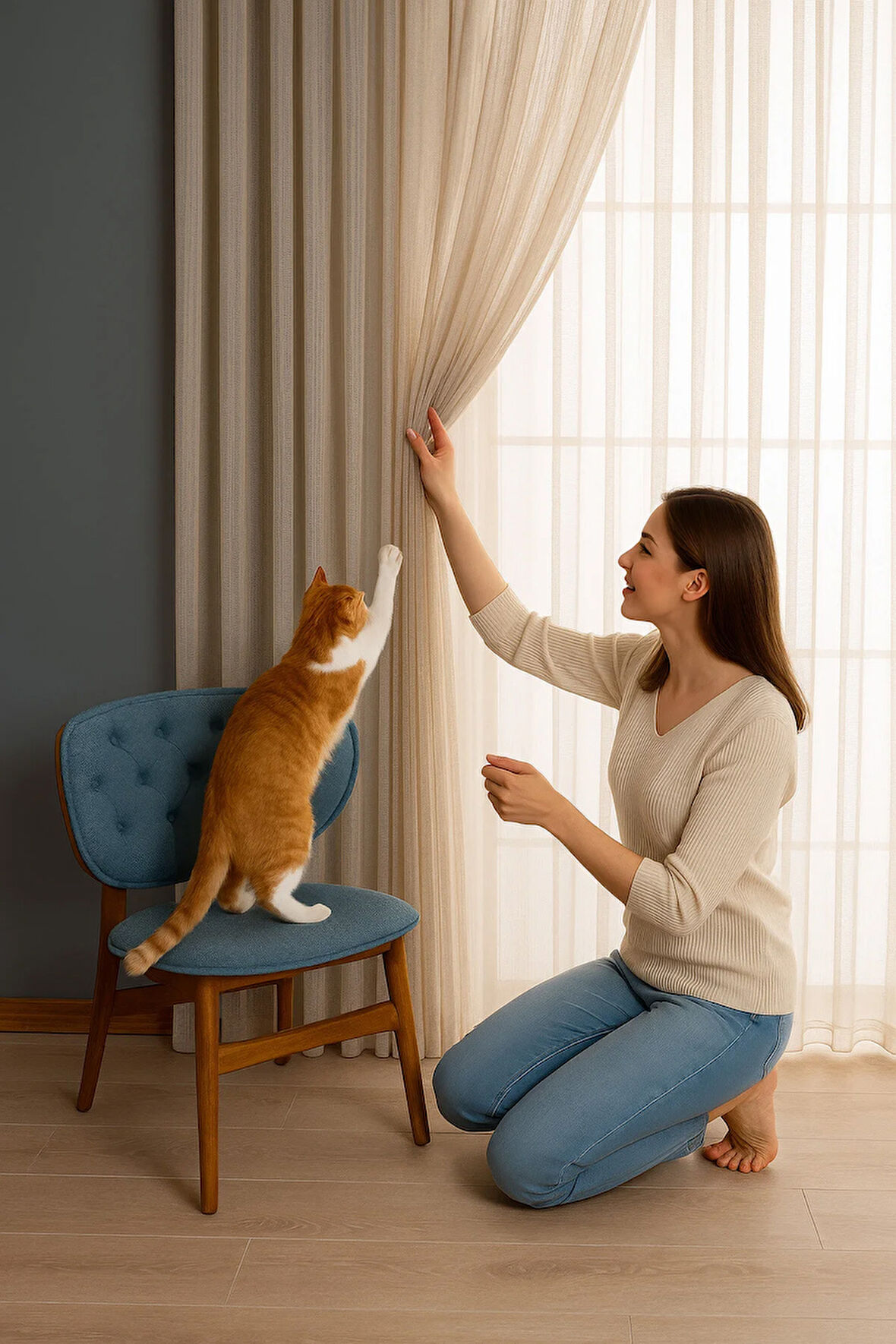 Dökümlü Dayanıklı Dekoratif Gramajlı Tül Perde  Pile Mutfak Salon Yatak Odası Çocuk Odası Antre