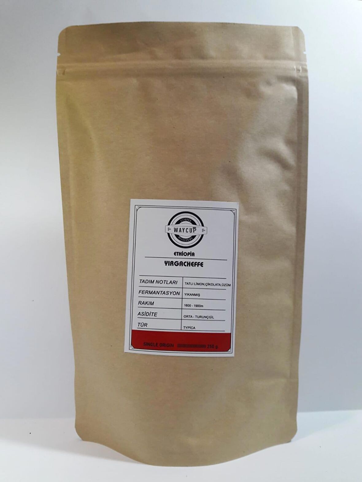 Waycup Coffee Ethiopia Yirgacheffe Çekirdek Kahve 500gr